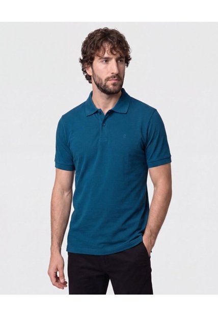 Polo Con Bordado Para Hombre  Para Hombre Azul Patprimo