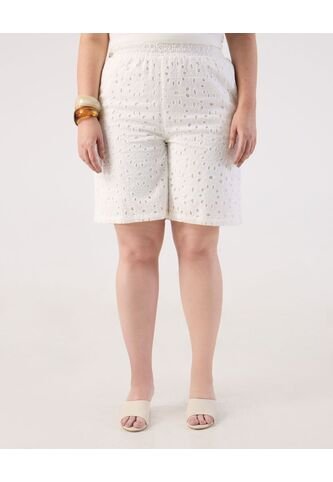 Bermuda  Para Mujer Jogger Corto Color Blanco Marca Patprimo #14100138 Patprimo