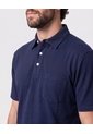 Polo Con Bolsillo De Parche   Para Hombre Azul Patprimo de Patprimo