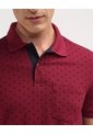 Polo Cuello Tejido Estampada  Para Hombre Vino Patprimo de Patprimo