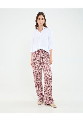 Pantalón Para Mujer Moda Color Vino Marca Patprimo #30071993