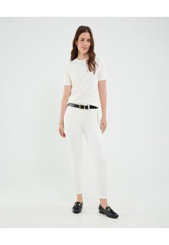 Jean Para Mujer Skinny Color Blanco Marca Patprimo #30160464 Patprimo
