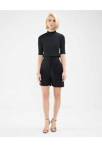 Bermuda Para Mujer  Color Negro Marca Patprimo #30100366 Patprimo