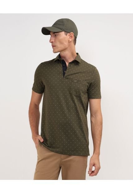 Polo Para Hombre Cuello Maquina Con Bolsillo Color Verde  Marca Patprimo #44112591