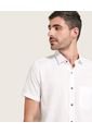 Camisa Para Hombre Manga Corta Con Bolsillo Color Blanco Marca Patprimo #44012490 de Patprimo