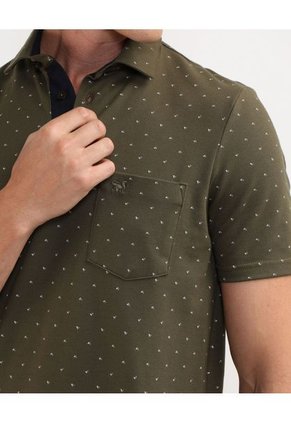 Polo Para Hombre Cuello Maquina Con Bolsillo Color Verde  Marca Patprimo #44112591