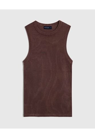 Camiseta  Para Mujer Manga Sisa Cuello Redondo Color Café Marca Patprimo #30093867 Patprimo