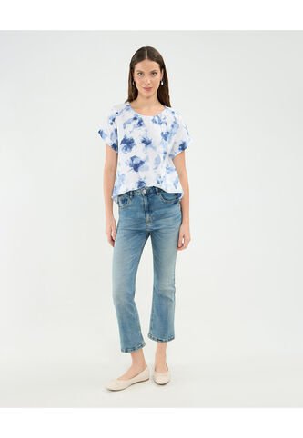 Jean Para Mujer Flare Color Azul Marca Patprimo #30160447 Patprimo