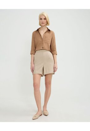 Short Para Mujer Multiusos Plano Color Beige Marca Patprimo #30190075