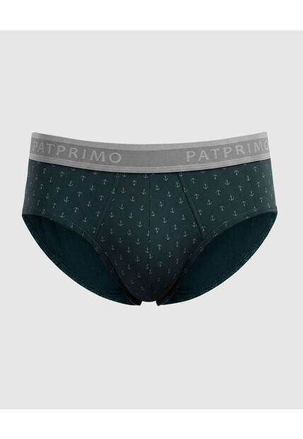 Boxer Slip Con Elástico Contramarcado X1 Para Hombre Verde Patprimo
