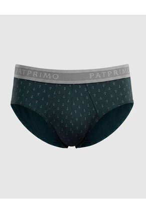 Boxer Slip Con Elástico Contramarcado X1 Para Hombre Verde Patprimo