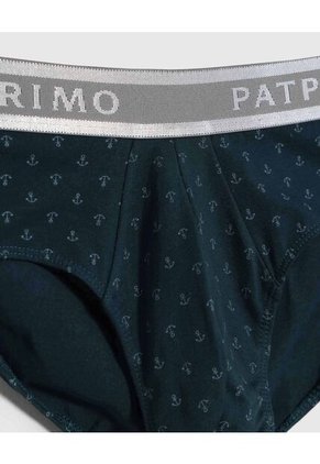 Boxer Slip Con Elástico Contramarcado X1 Para Hombre Verde Patprimo