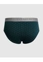 Boxer Slip Con Elástico Contramarcado X1 Para Hombre Verde Patprimo de Patprimo