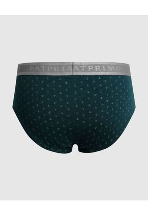 Boxer Slip Con Elástico Contramarcado X1 Para Hombre Verde Patprimo