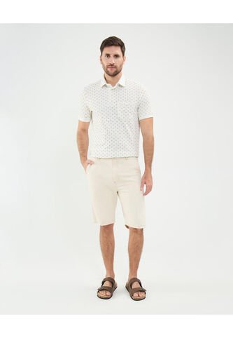 Bermuda Para Hombre Regular Corto Color Crema Marca Patprimo #44100511 Patprimo