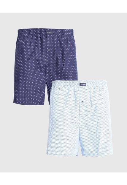 Boxer Para Hombre Bragueta Amplio Color Azul Marca Patprimo #44000326