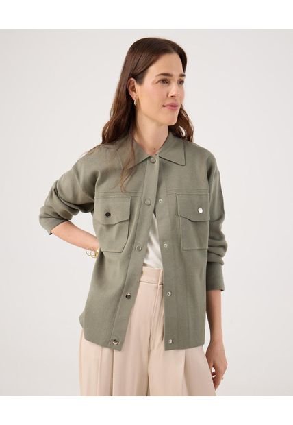 Saco Para Mujer Abierto Color Verde Marca Patprimo #30330636