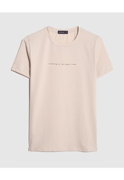 Camiseta Para Mujer Manga Corta Color Beige Marca Patprimo #30093487