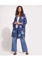 Kimono Mujer Patprimo  Azul Viscosa de Patprimo