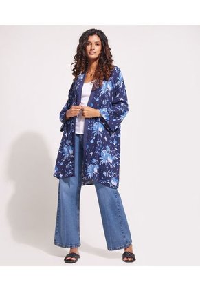 Kimono Mujer Patprimo Azul Viscosa