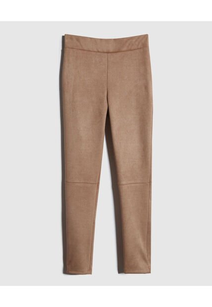 Leggins Unicolor Pretina Expuesta  Para Mujer Café Patprimo
