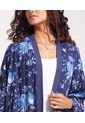 Kimono Mujer Patprimo  Azul Viscosa de Patprimo