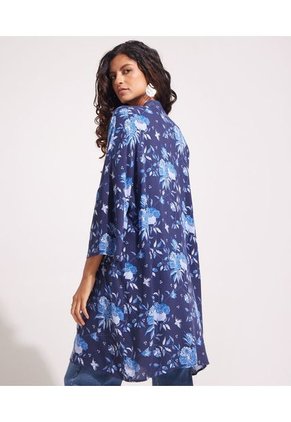 Kimono Mujer Patprimo Azul Viscosa