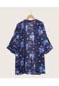 Kimono Mujer Patprimo  Azul Viscosa de Patprimo