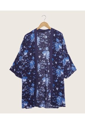 Kimono Mujer Patprimo Azul Viscosa