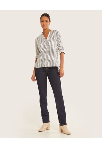 Jean Para Mujer Regular Color Azul  Marca Patprimo #30160210 Patprimo