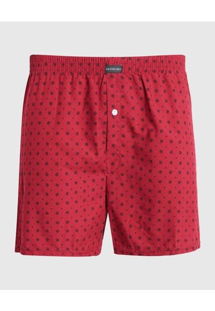 Boxer Para Hombre Bragueta Amplio Color Rojo Marca Patprimo #44000293