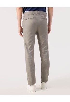 Pantalon Tipo Chino Unicolor   Para Hombre Gris Patprimo