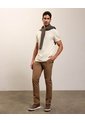Polo Cuello Neru Slim Fit   Para Hombre Beige Patprimo de Patprimo