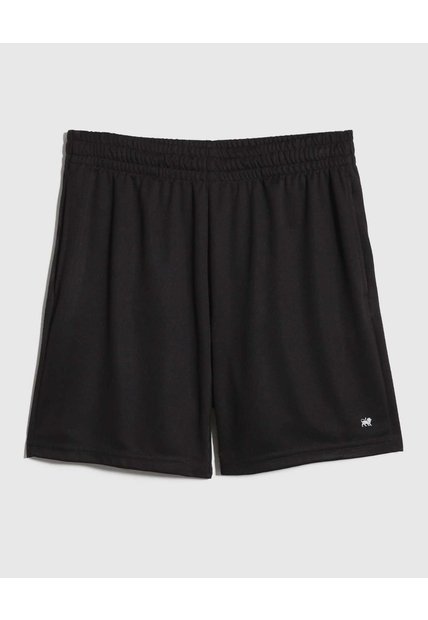Bermuda Punto Unicolor Con Bolsillos  Para Hombre Negro Patprimo