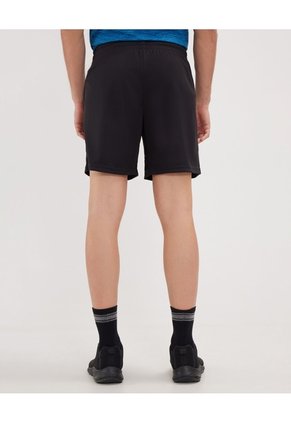 Bermuda Punto Unicolor Con Bolsillos  Para Hombre Negro Patprimo