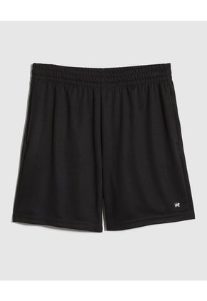 Bermuda Punto Unicolor Con Bolsillos  Para Hombre Negro Patprimo