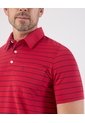 Polo De Rayas Con Bolsillo   Para Hombre Rojo Patprimo de Patprimo