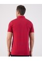 Polo De Rayas Con Bolsillo   Para Hombre Rojo Patprimo de Patprimo