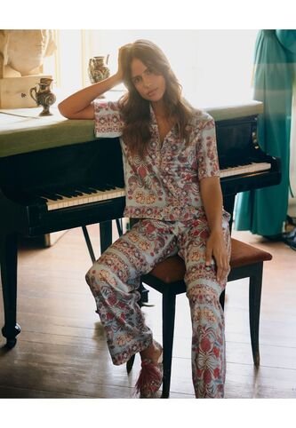 Camisa Para Mujer Manga Corta Color Azul Claro Marca Patprimo #30010654 Patprimo