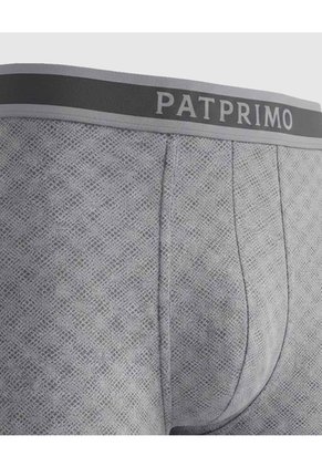 Bóxer Trunk Con Elástico Contramarcado X1 Para Hombre Gris Patprimo
