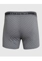 Bóxer Trunk Con Elástico Contramarcado X1 Para Hombre Gris Patprimo de Patprimo