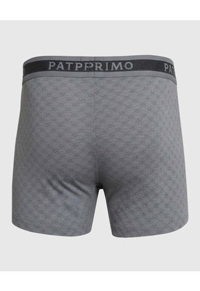 Bóxer Trunk Con Elástico Contramarcado X1 Para Hombre Gris Patprimo