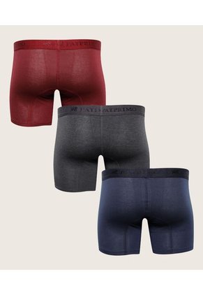 Boxer X3 Para Hombre Fleat Seamer Medio Color Surtido Marca Patprimo #44000113