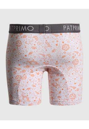 Pantaloncillo Boxer Estampado X1 Infantil Niño Blanco Patprimo