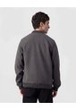 Chaqueta Bomber Con Textura De Lana   Para Hombre Gris Patprimo de Patprimo