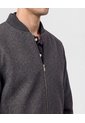 Chaqueta Bomber Con Textura De Lana   Para Hombre Gris Patprimo de Patprimo