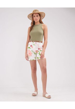 Bermuda Para Mujer  Color Blanco Marca Patprimo #30100357