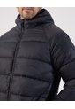 Chaqueta Acolchada Con Capota   Para Hombre Negro Patprimo de Patprimo