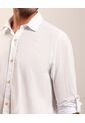 Camisa Para Hombre Manga Larga Con Bolsillo Cuello Casual M Color Blanco Marca Patprimo #44013154 de Patprimo