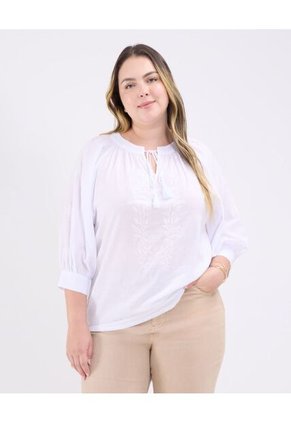 Blusa Para Mujer Manga 3/4 Color Blanco Marca Patprimo #14121379
